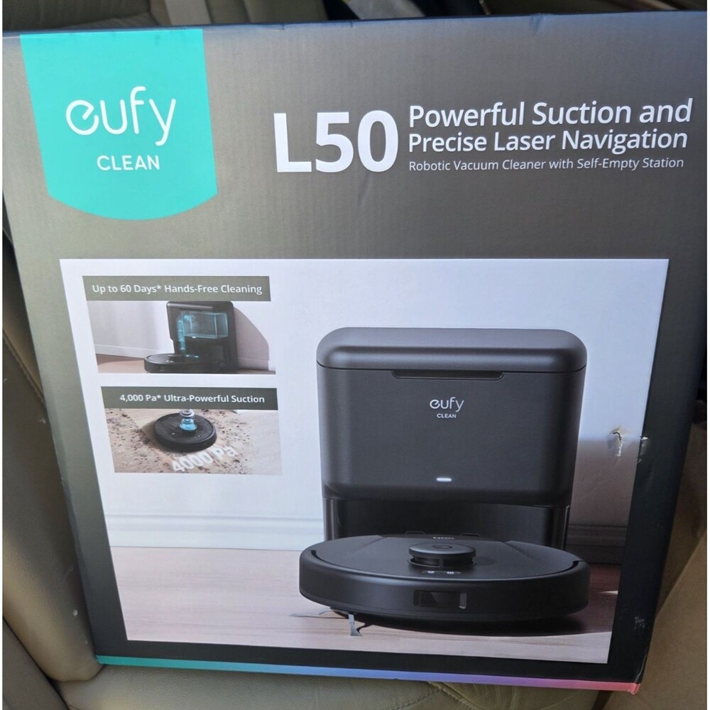 eufy L50 SES Robot Vacuum Self-Empty Station iPath Laser NAV AI.Map 2.0 8510 NEW